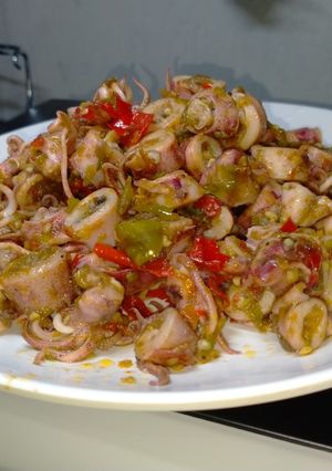 Foto resep Asin cumi pedas