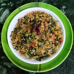 A picture of Water Spinach Dry Curry.