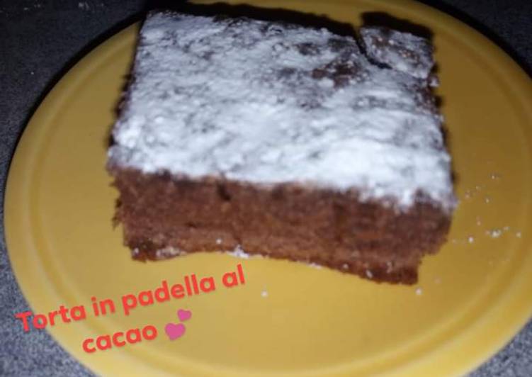 Torta al cacao (cottura in padella)