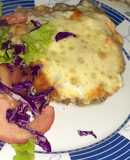 Pastel de carne con puré y muzzarella