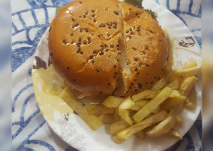 Zinger burger #cookpadramadan