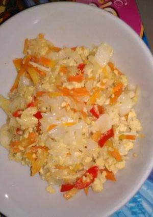 Foto resep Orak arik kol, wortel & telur