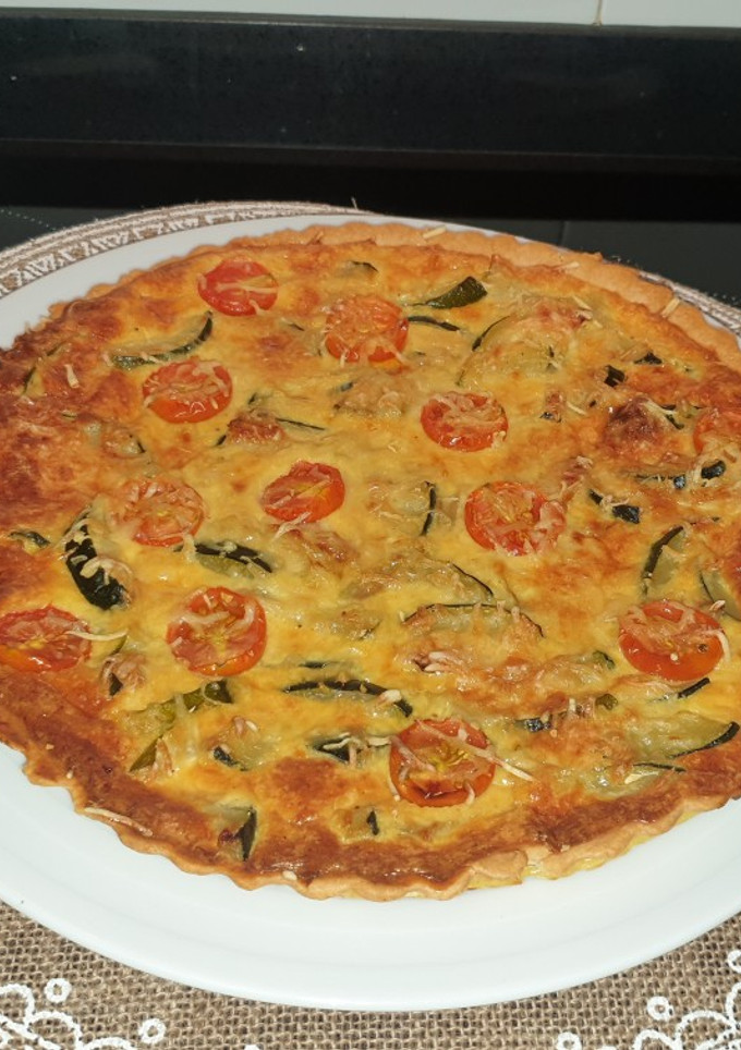 Una foto de Quiche de calabacín