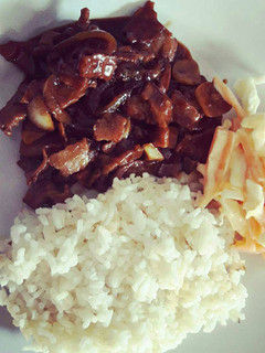 Foto resep Beef teriyaki dan salad