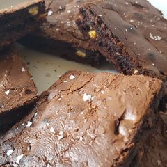 No Butter Salted Caramel Brownies A picture of No Butter Salted Caramel Brownies.