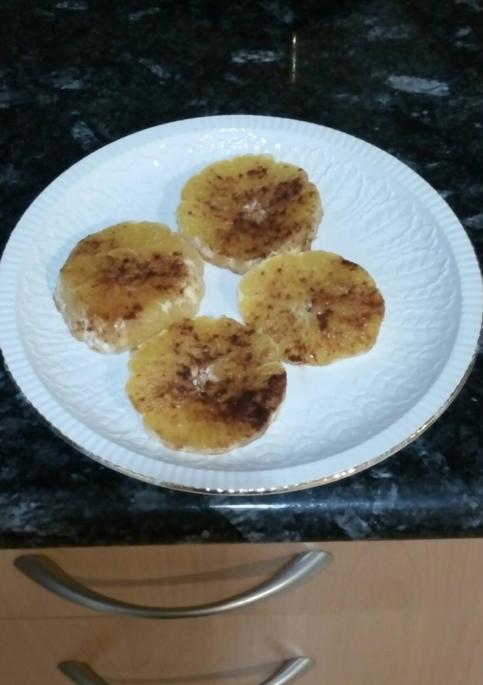 Una foto de Naranjas con canela y azúcar