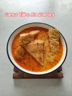 Foto resep Sayur Tahu Ala Warteg