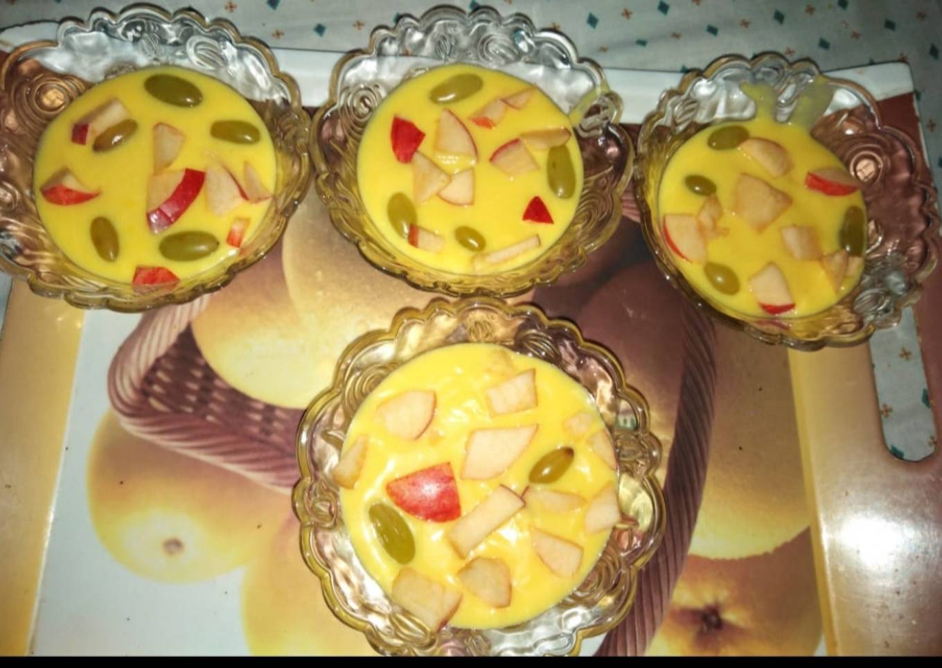 A.G.M custard🍎🍇🥭yummilicious...😋😋