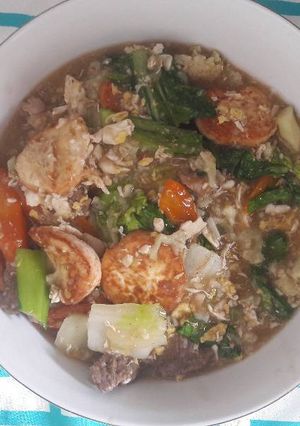 Foto resep Sapo Tahu Sapi Telur