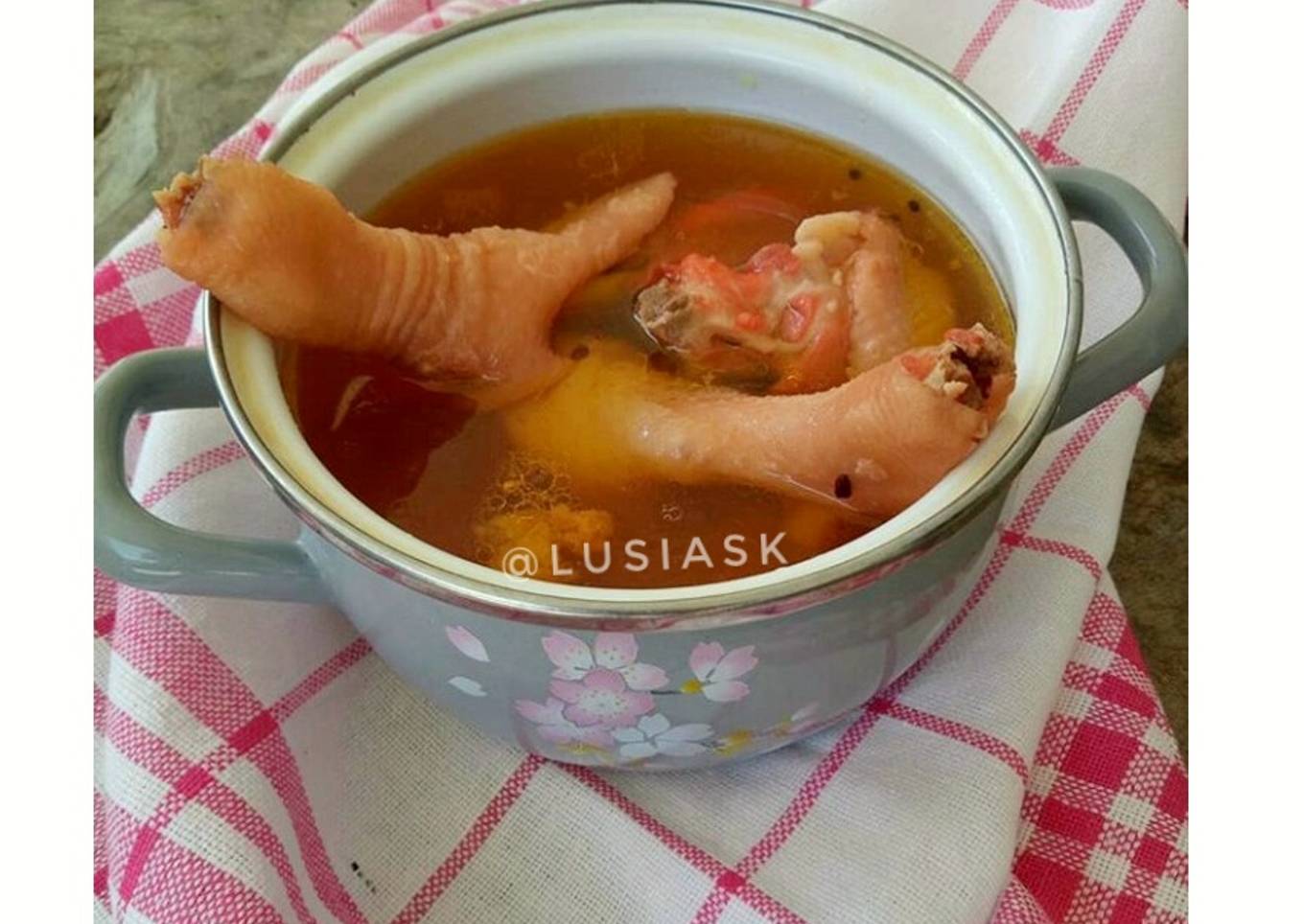 Sup ayam angkak