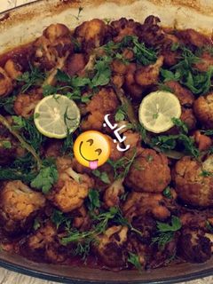 صورة لوصفة صينية القرنبيط بالدجاج