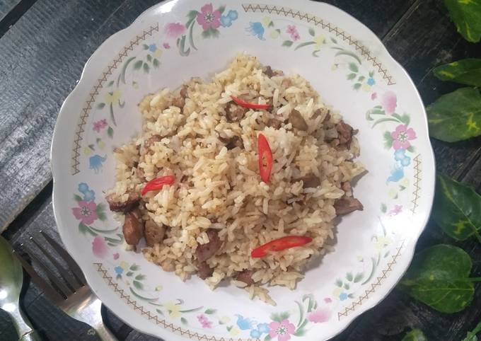 Recipe: Perfect Nasi goreng ati ayam