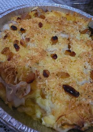Foto resep Puding roti panggang komplit
