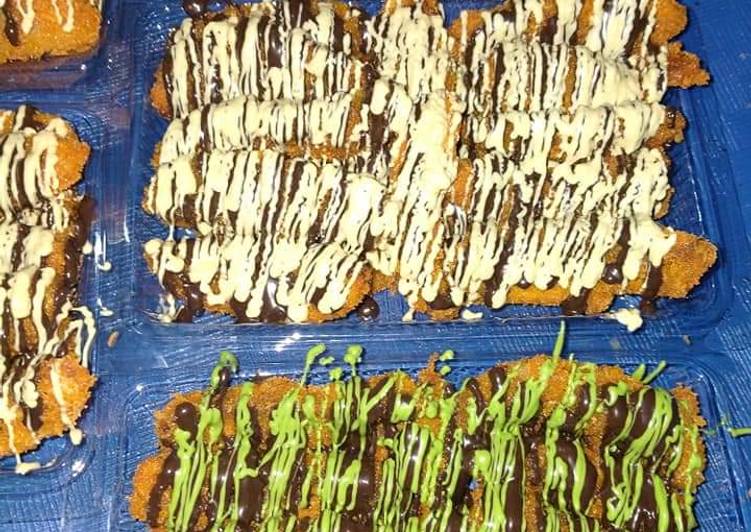 Pisang nugget glaze