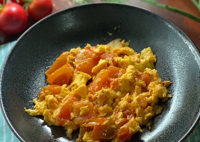 Tomato Egg (Tumis Telur Tomat) Hongkong ala Tiger Kitchen