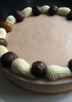 A picture of Chestnut Mousse Cake.