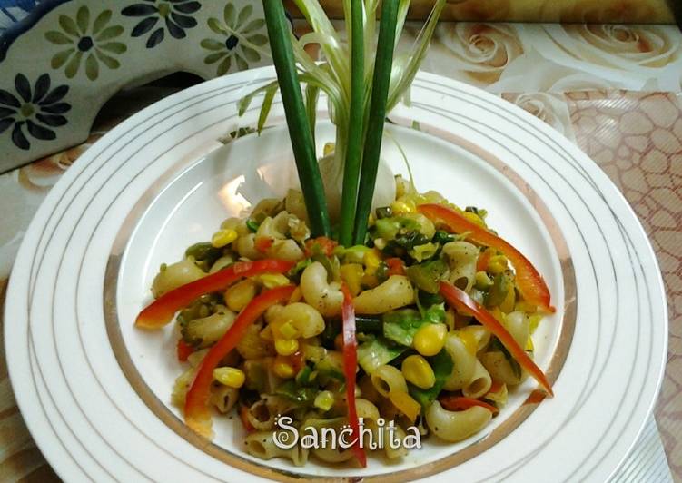 Recipe of Favorite Macaroni Mix Veg Salad