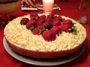 Una foto de tarta de avellanas