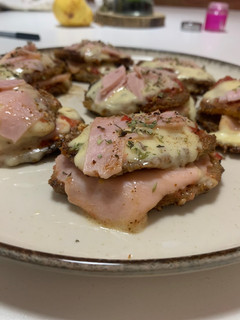 Una foto de Milanesas de berenjenas a la napolitana 🫶🏼