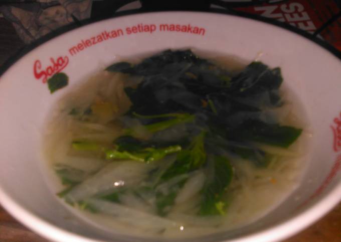 Ini dia! Cara praktis membuat Sayur pepaya dan bayam (jangan kunci) yang sedap