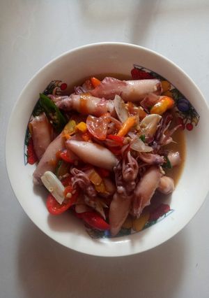 Foto resep Cumi asin saus tiram