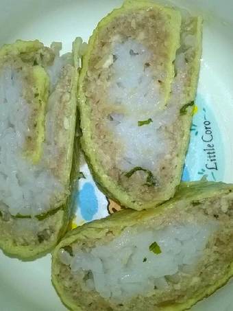 Langkah Mudah untuk Membuat Resep Day. 78 Rolade Nasi Daging Daun Singkong (8 month+) yang Sempurna Anti Ribet, Lezat