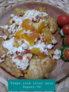 Foto resep Tempe orek telur asin
