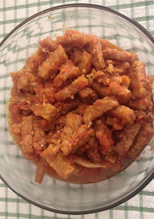 Foto resep Sambal goreng tempe teri asin pedas 🌶🌶🌶
