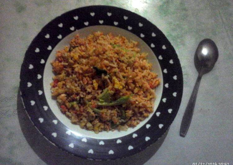Cara mudah meracik Nasi goreng tahu kemangi, Lezat Sekali