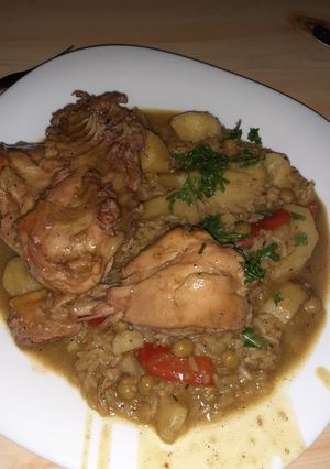 Una foto de Pollo al disco