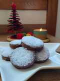 Polvorones con chips de chocolate