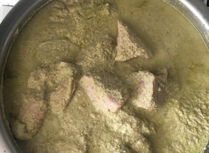 Una foto de Cerdo en pipián verde