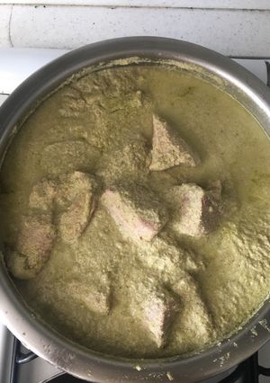 Una foto de Cerdo en pipián verde