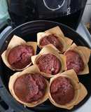 Muffins de remolacha y cacao en freidora de aire o horno!!