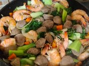 Gambar tumis pokcoy udang