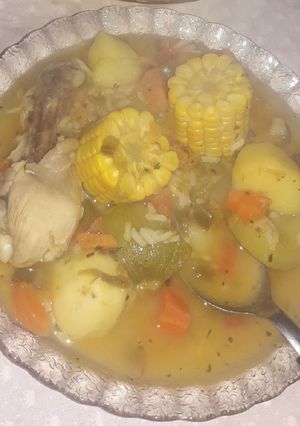Una foto de Riquísima sopa de verduras