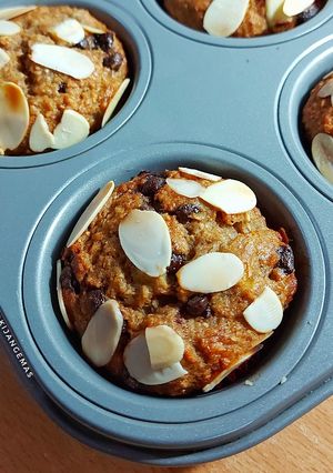 Foto resep Banana Wholewheat Choco Chip Muffin