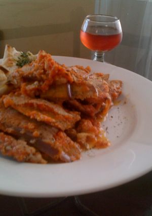 Una foto de Berenjenas a la parmesana