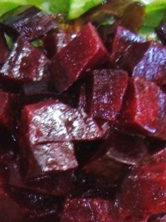 A picture of Roasted beets.