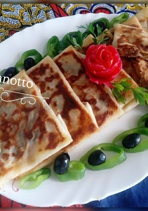 Une photo de Crêpes farcies à la viande-hachée