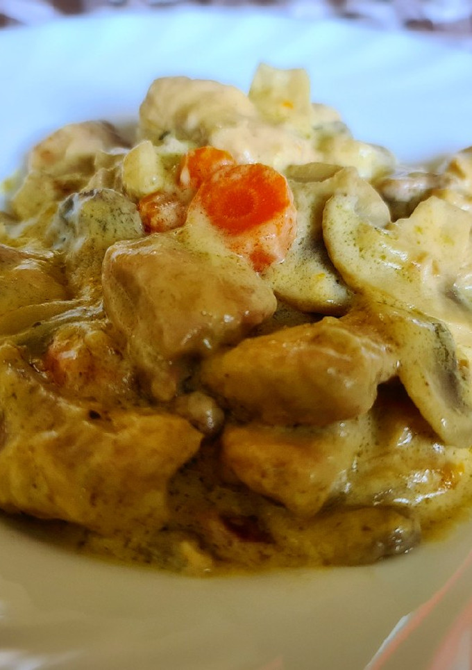 Una foto de Blanquette de pollo