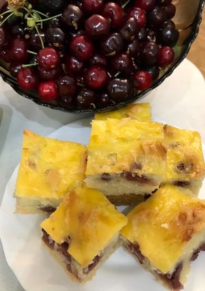 Vaníliás meggyes finomság recept fotója