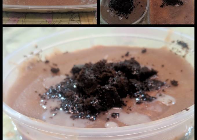 Oreo Milo Puding Cake