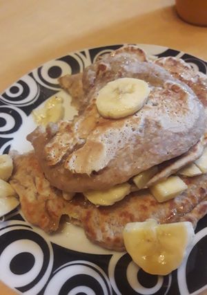 Una foto de Pancakes de Harina Integral
