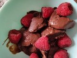 Helado casero de chocolate