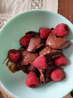 Una foto de Helado casero de chocolate