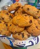Cookies de aveia e passas