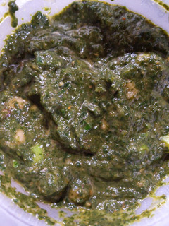 A picture of Robin's Chana Saag.