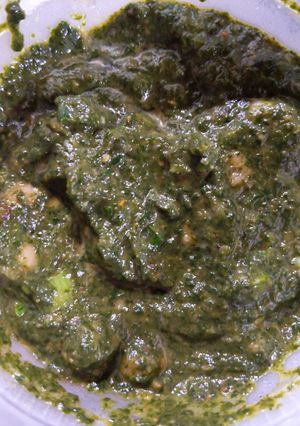 A picture of Robin's Chana Saag.