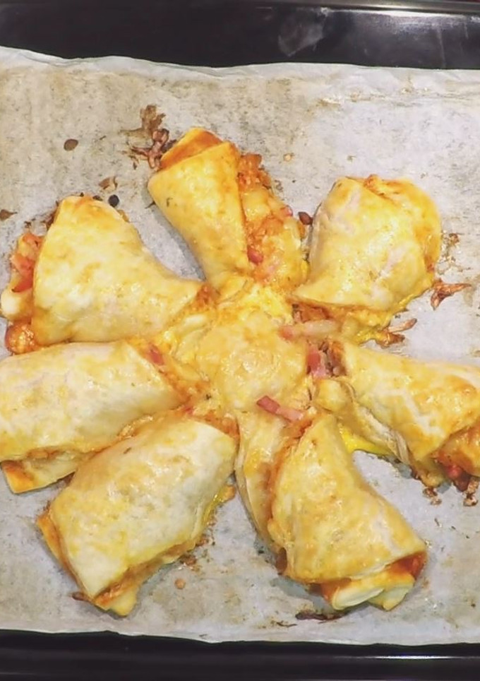 Una foto de Pizza de hojaldre twist